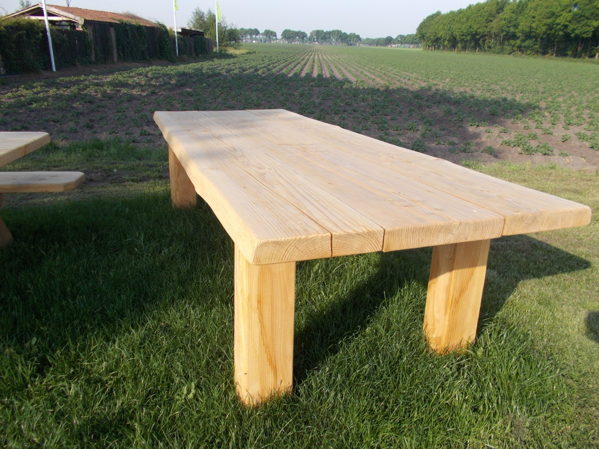 Kasteeltafel van Douglas hout 2